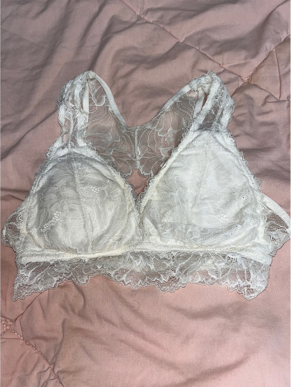 Auden white lace bralette size XS